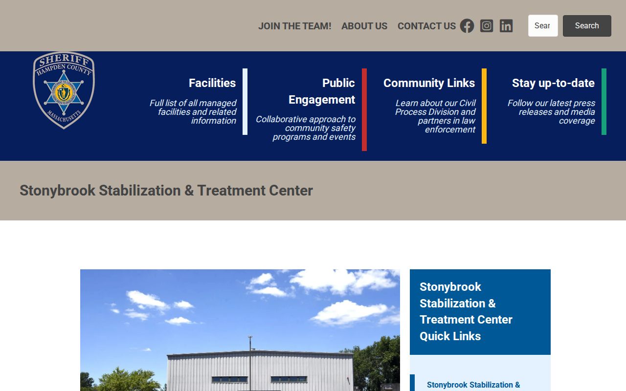 Stonybrook Stabilization and Treatment Center civil discharge and facility page